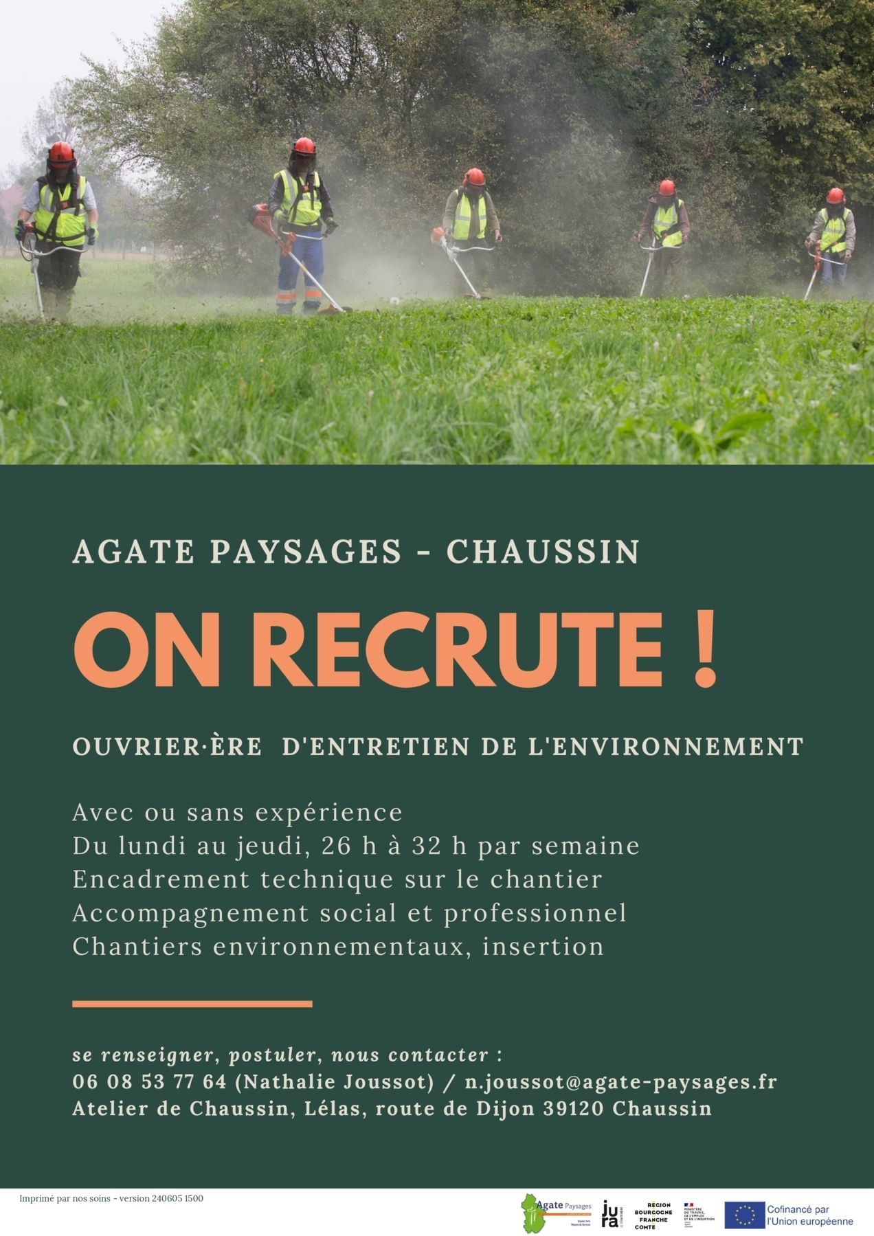 Agate paysages recrute 