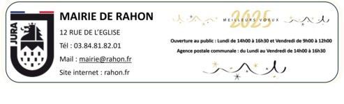 Horaires mairie et agence postale